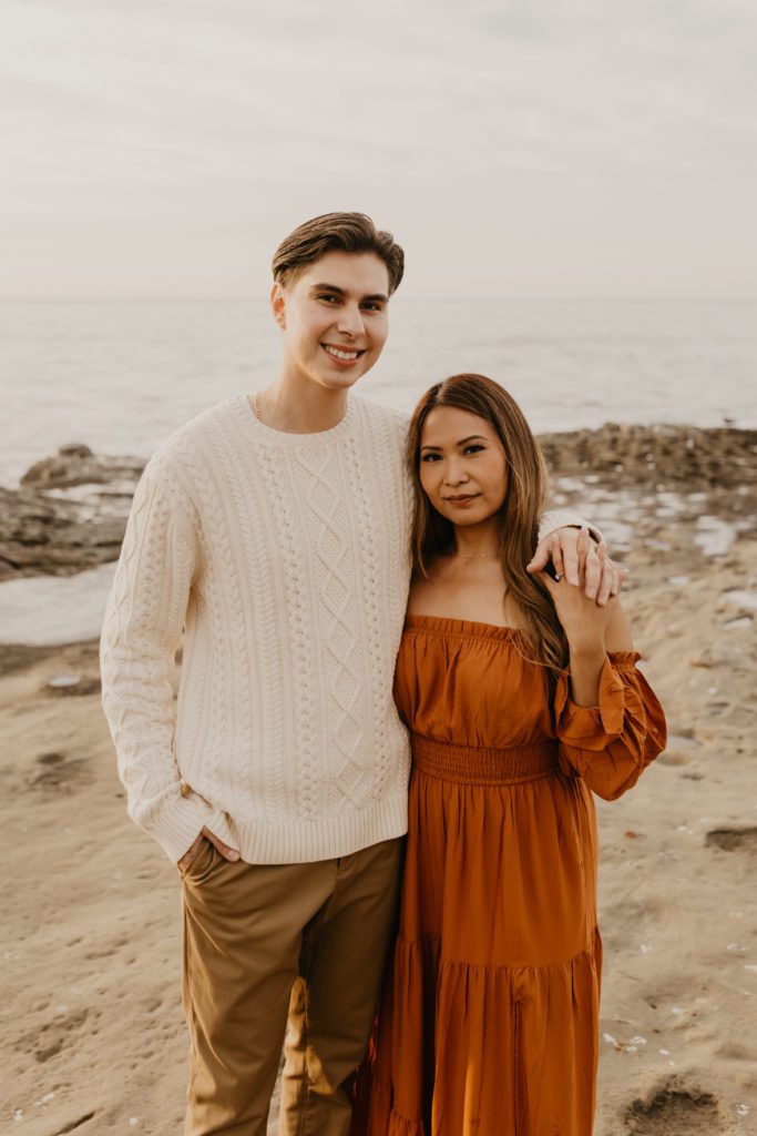 Sunset Cliffs Natural Park Engagement Photos in San Diego, California