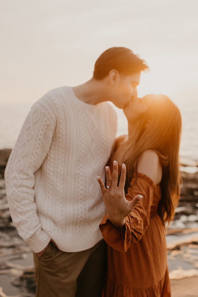 Sunset Cliffs Natural Park Engagement Photos in San Diego, California
