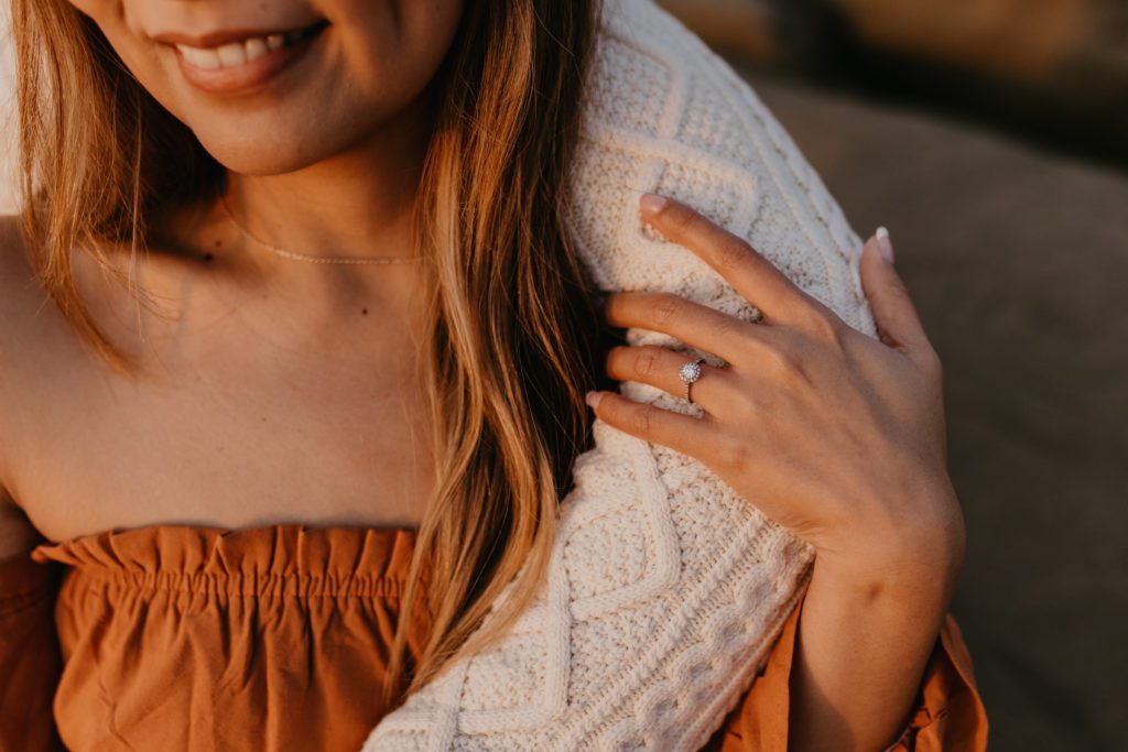 Sunset Cliffs Natural Park Engagement Photos in San Diego, California