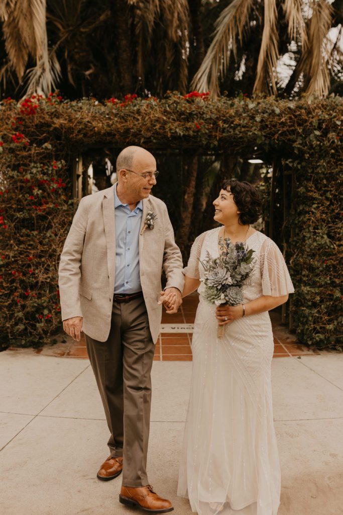 Bride and Groom after eloping in Downtown San Diego