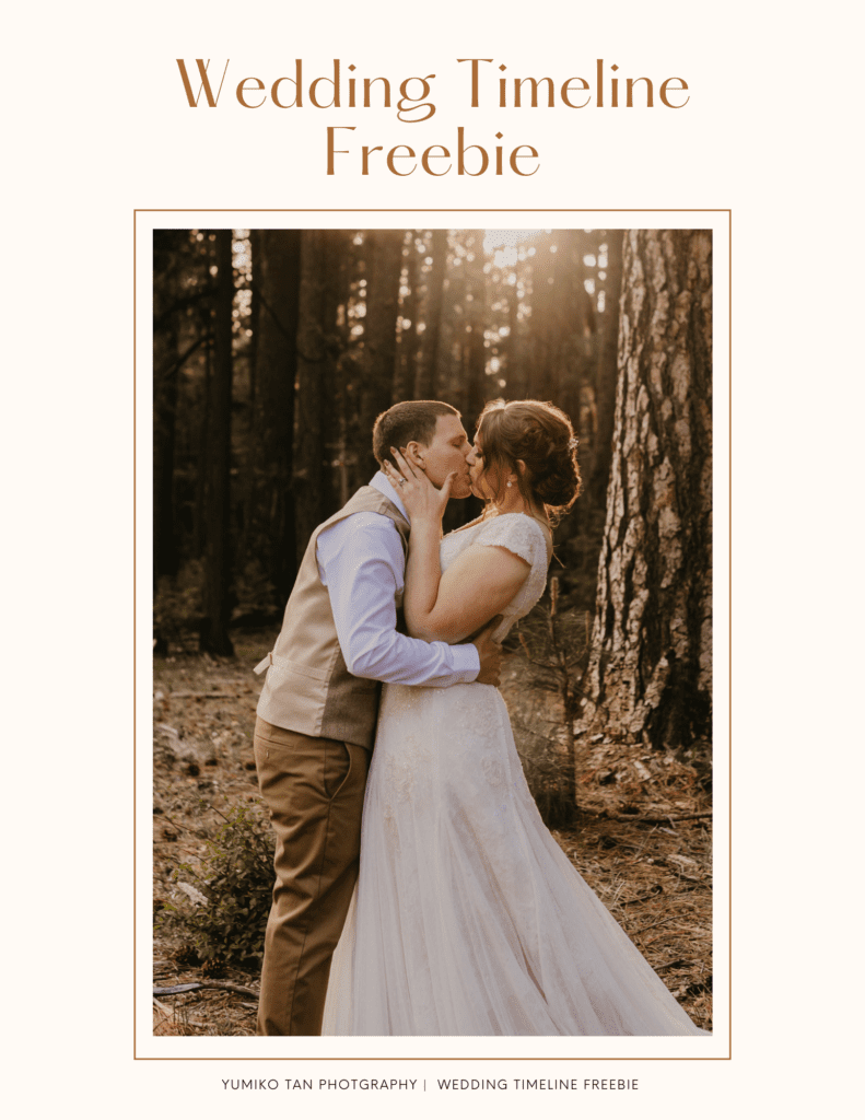 Wedding Timeline Freebie by Yumiko Tan Photography
