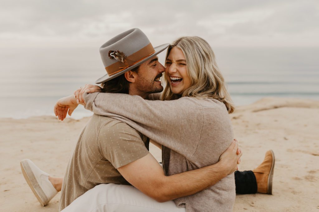 cliffside engagement session