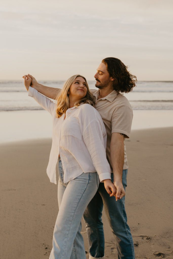candid engagement photographer