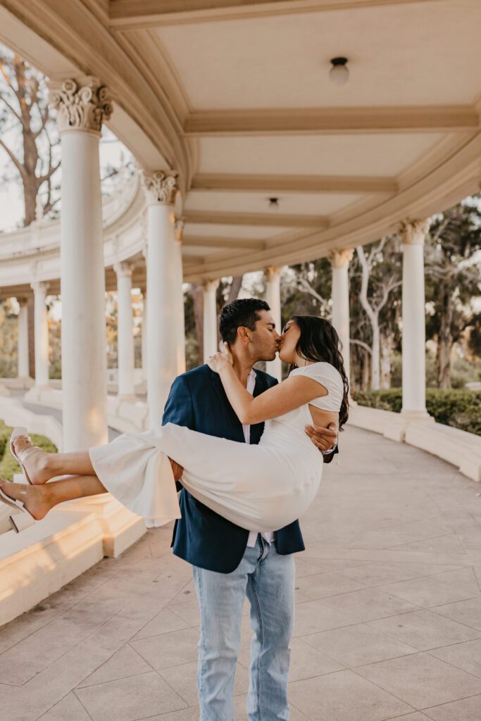 balboa park engagement photos