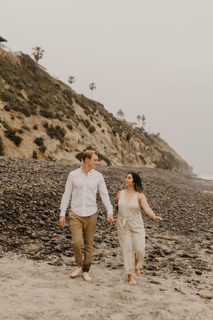 san diego beach engagement session