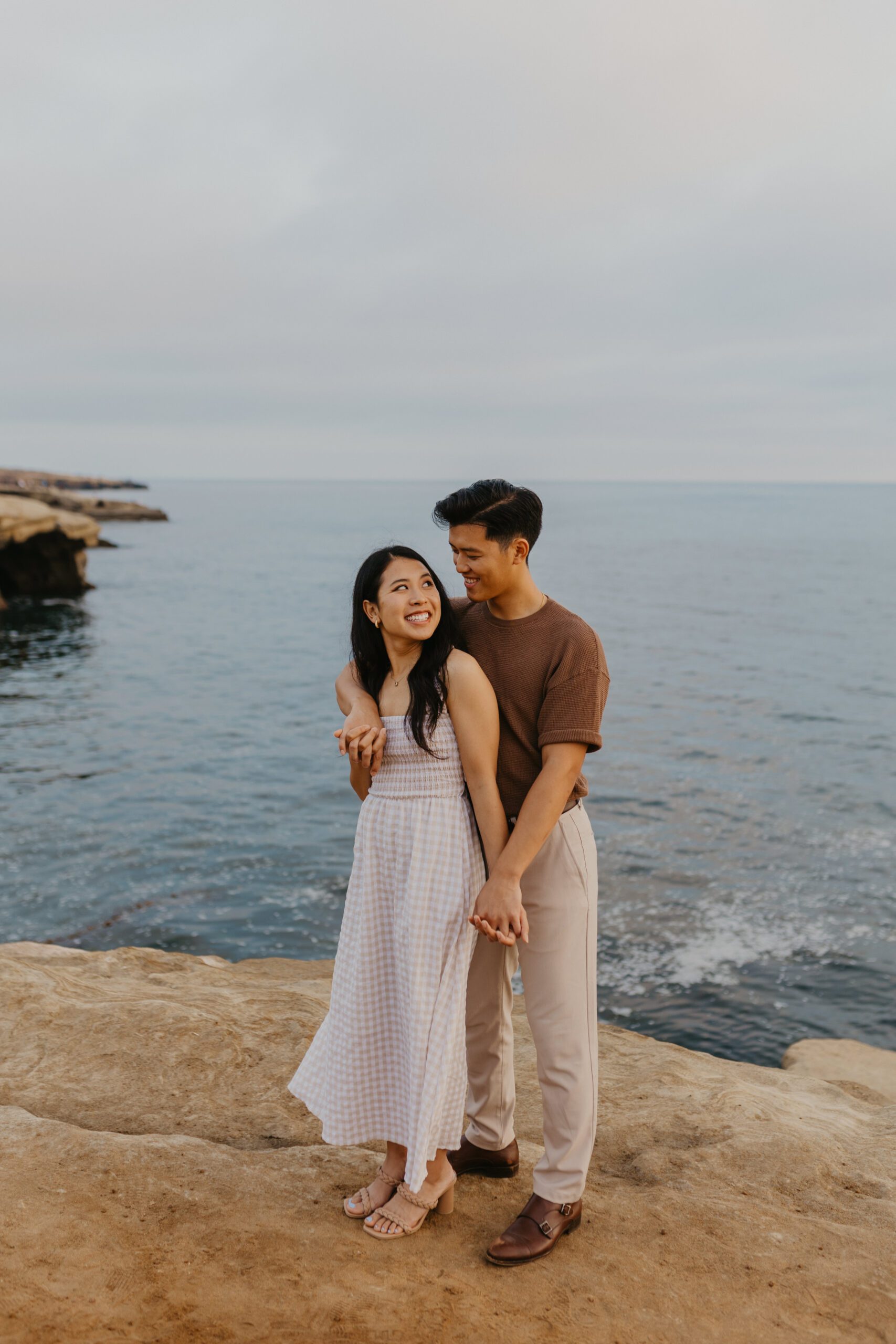 sunset cliffs engagement session