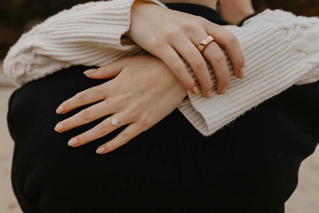 California engagement photographer does Panther Beach Proposal