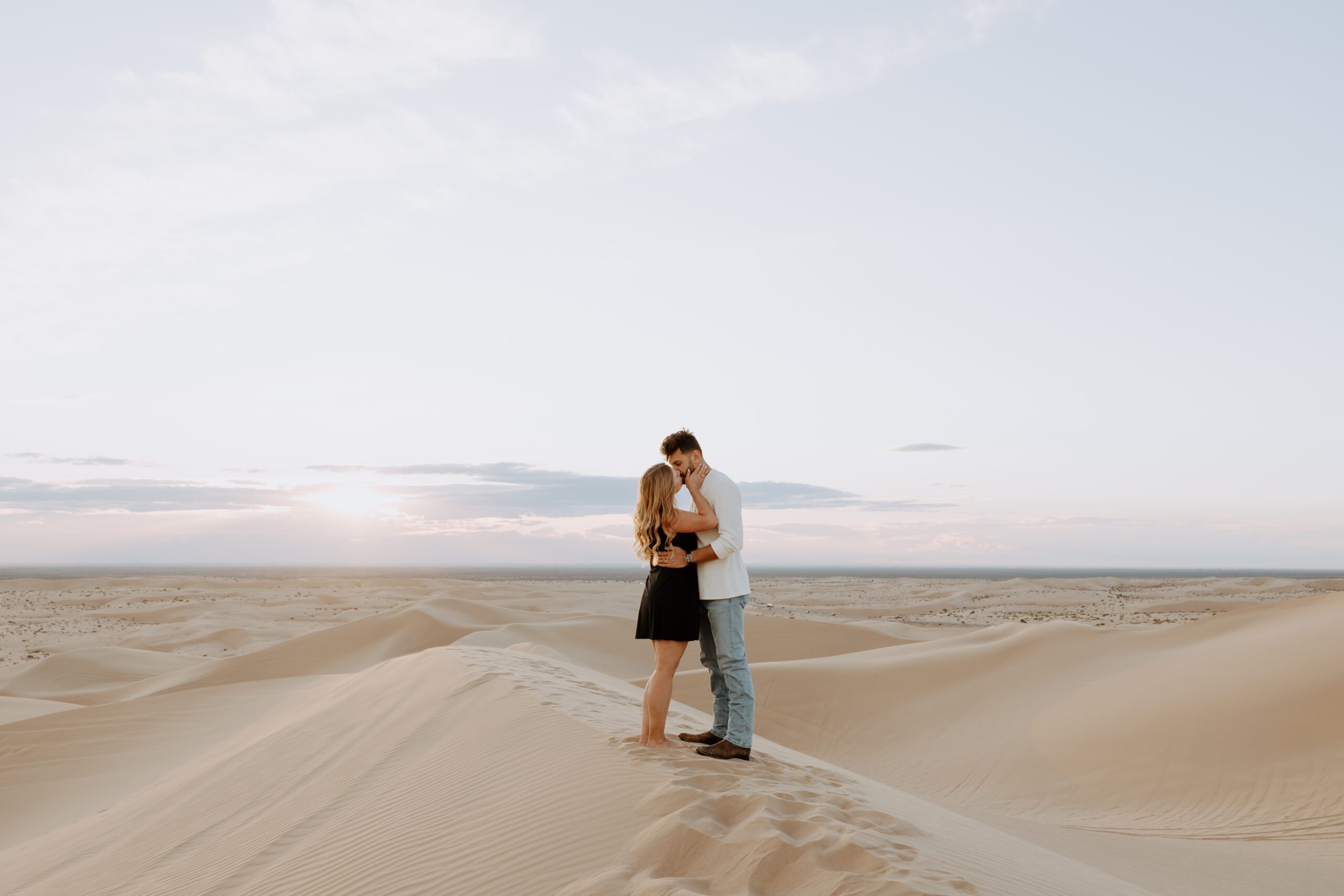 engagement photos at glamis sand dunes