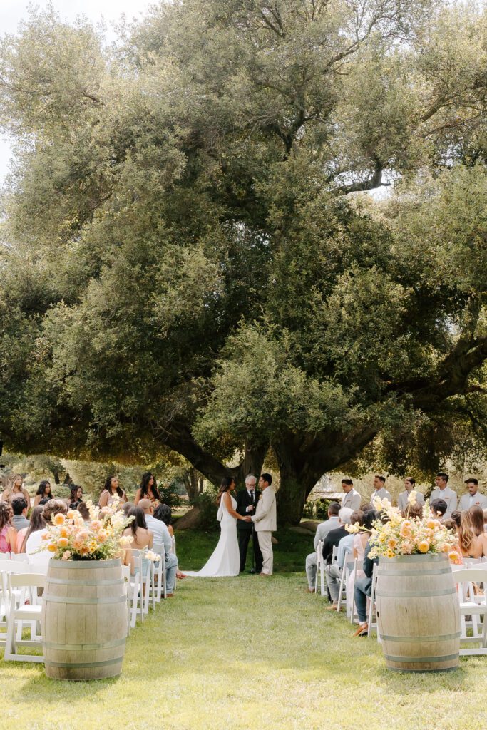 San Diego wedding venues outdoor Milagro Winery