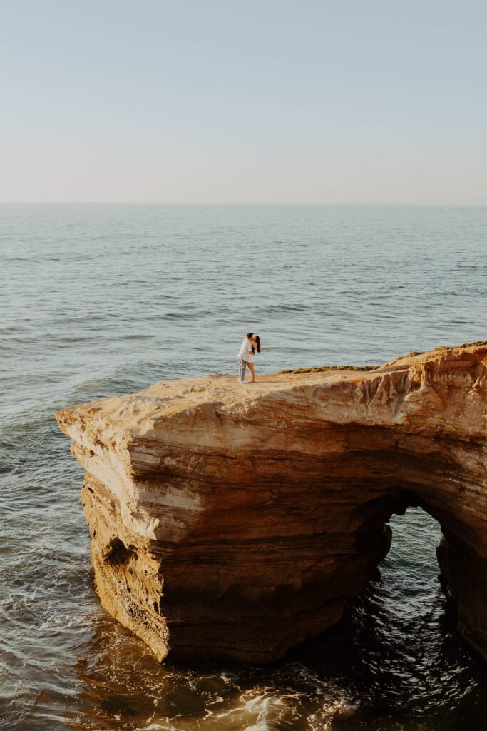 sunset cliffs engagement photos