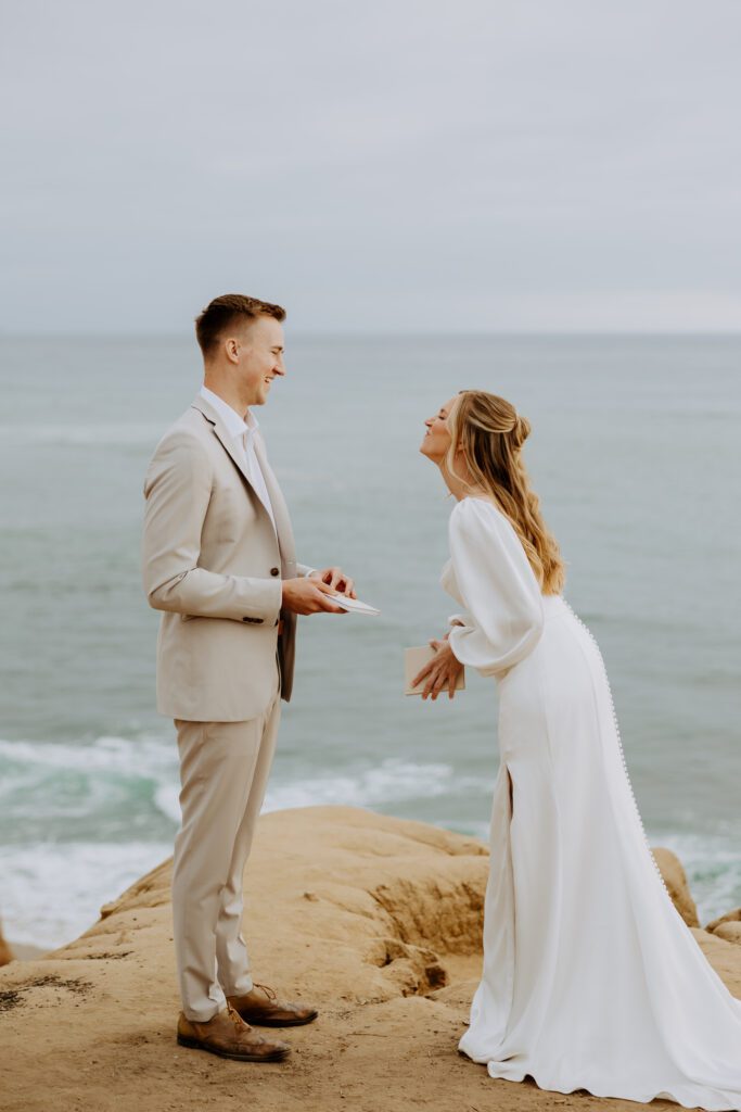 sunset cliffs elopement san diego